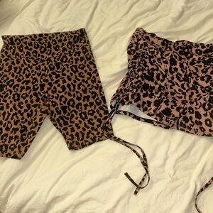 Wild Fable Kids Leopard Print Shorts bundle